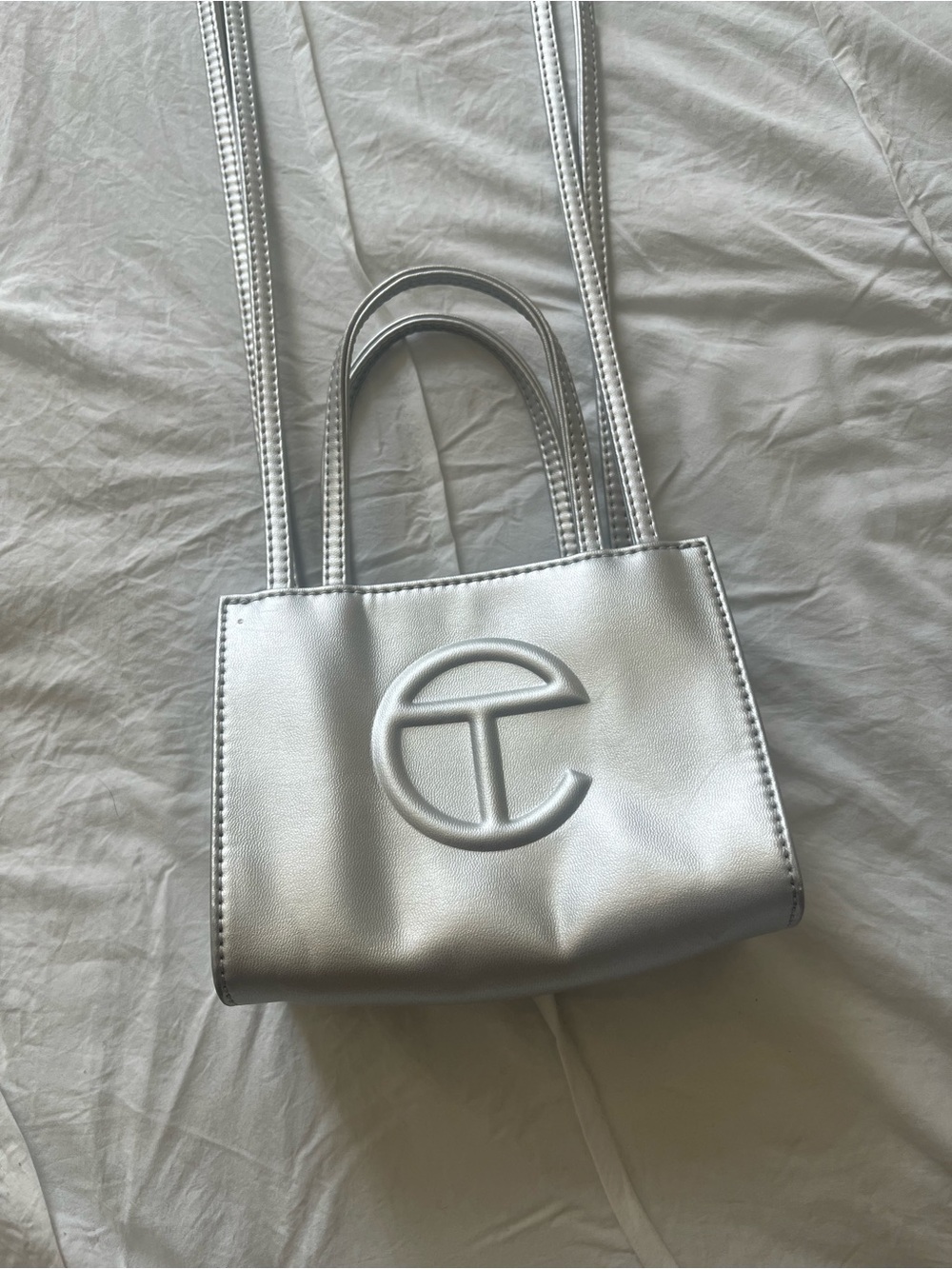 lilluxe_boutique ‼️!! Telfar small shopping bag silver !!‼️
-AUTHENTIC✅